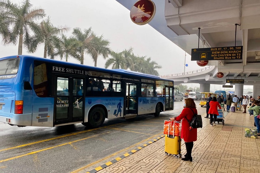 Phương tiện di chuyển từ sân bay Nội Bài về trung tâm Hà Nội đa dạng và linh hoạt (Ảnh: Internet)"