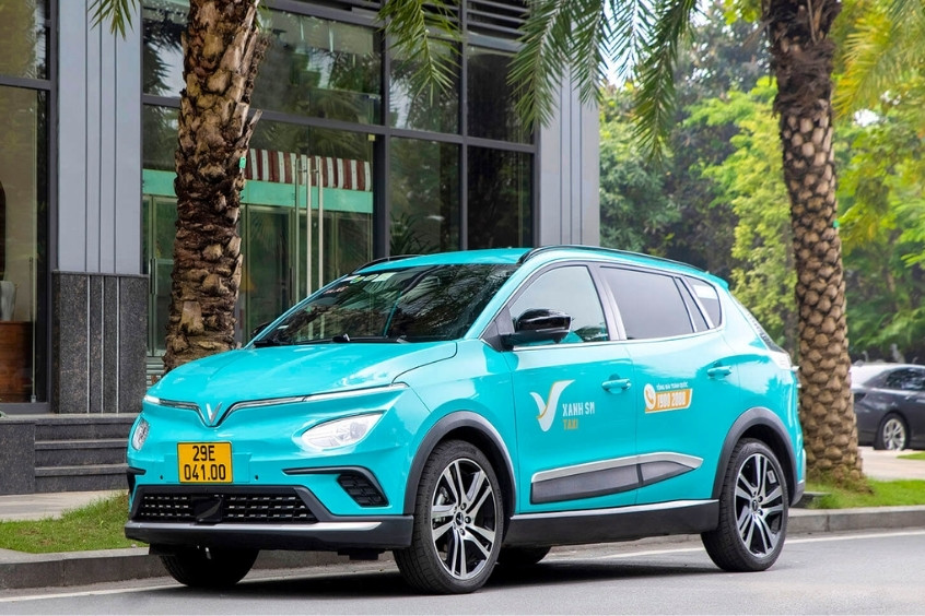 Taxi công nghệ là một trong những phương tiện di chuyển phổ biến tại đây 