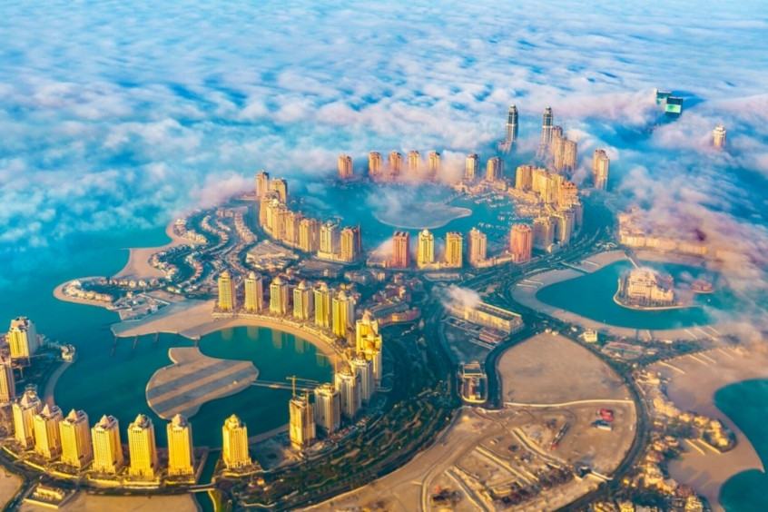 Toàn cảnh thành phố Doha hiện đại với những tòa nhà cao tầng và kiến trúc sang trọng dọc bờ biển vùng Vịnh (Nguồn: Internet)