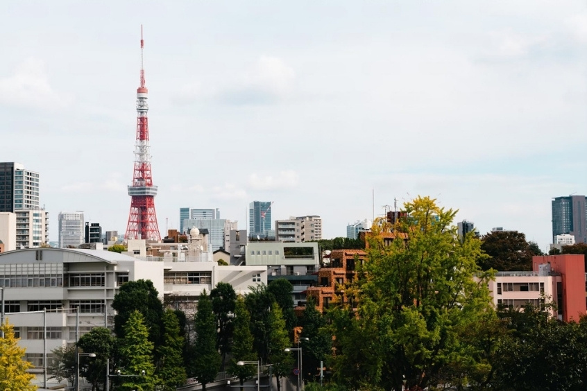 Quang cảnh thành phố Akita với các tòa nhà hiện đại