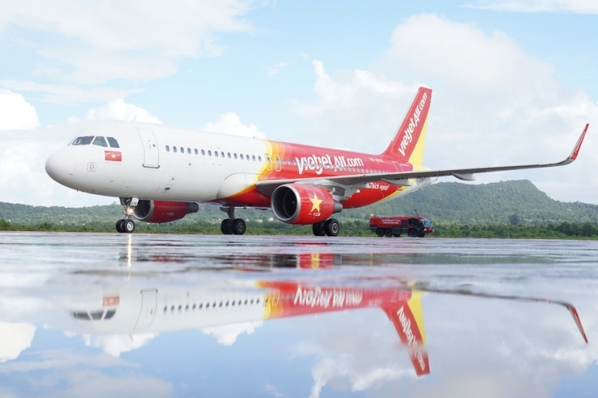 Vietjet Air là hãng hàng không khai thác chuyến bay đi Phú Quốc