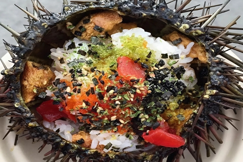 Đặc sản nhum biển nướng mỡ hành đậm đà, hấp dẫn du khách khi du lịch biển đảo