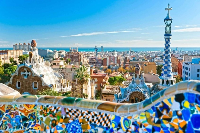 Công viên Güell – điểm dừng chân sau chuyến bay từ Hà Nội đi Aberdeen qua 190 Booking