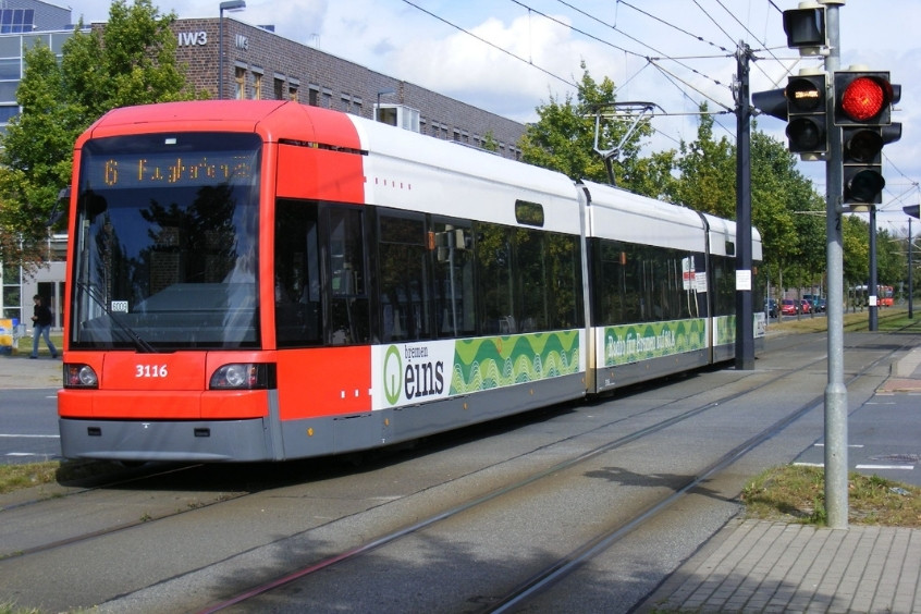 Tàu điện ngầm ở Bremen phục vụ di chuyển từ sân bay đến trung tâm thành phố