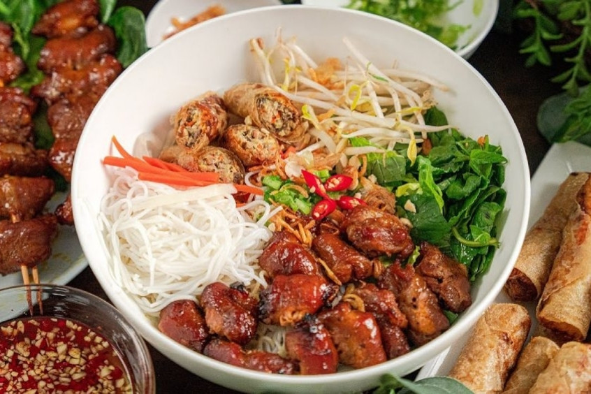 Bún thịt nướng ở TP. Hồ Chí Minh- Hương vị đậm đà, khó cưỡng