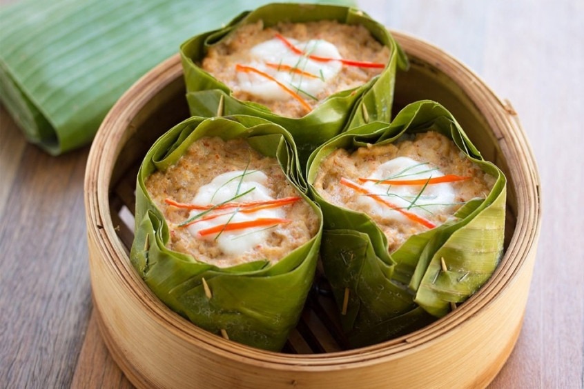 Amok - Amok được xem là món ăn biểu tượng của ẩm thực Khmer