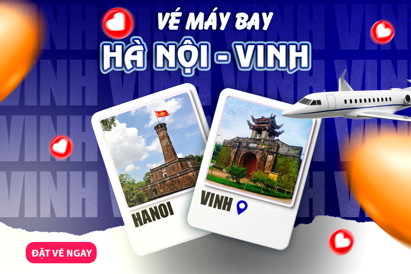 vé máy bay từ Hà Nội đi Vinh