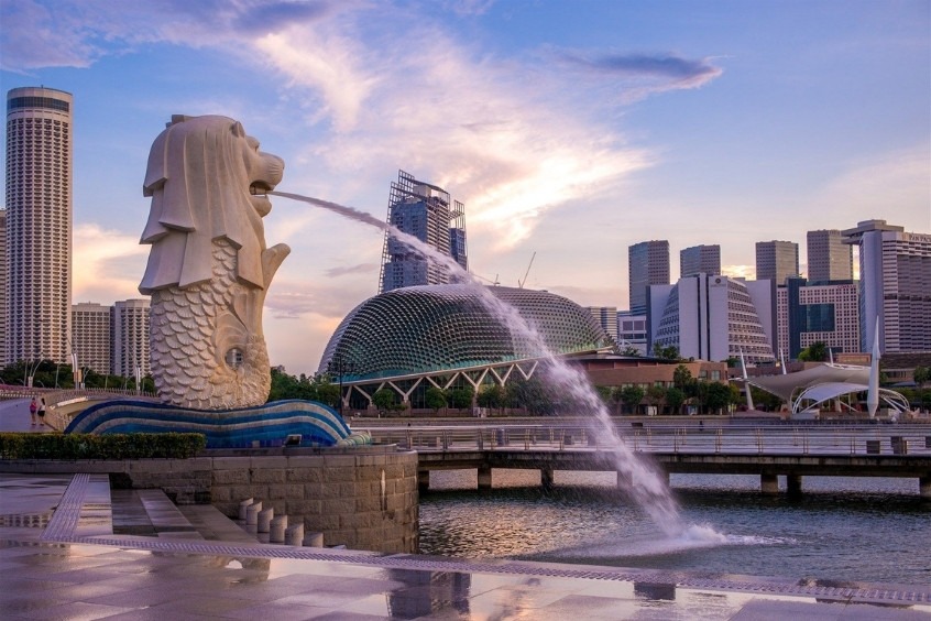 Merlion Park - Bức tượng Sư tử biển là biểu tượng quốc gia của đảo quốc 
