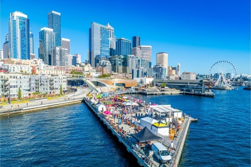 Dạo bước tận hưởng nguồn không khí trong lành tại Công viên Bờ sông Seattle