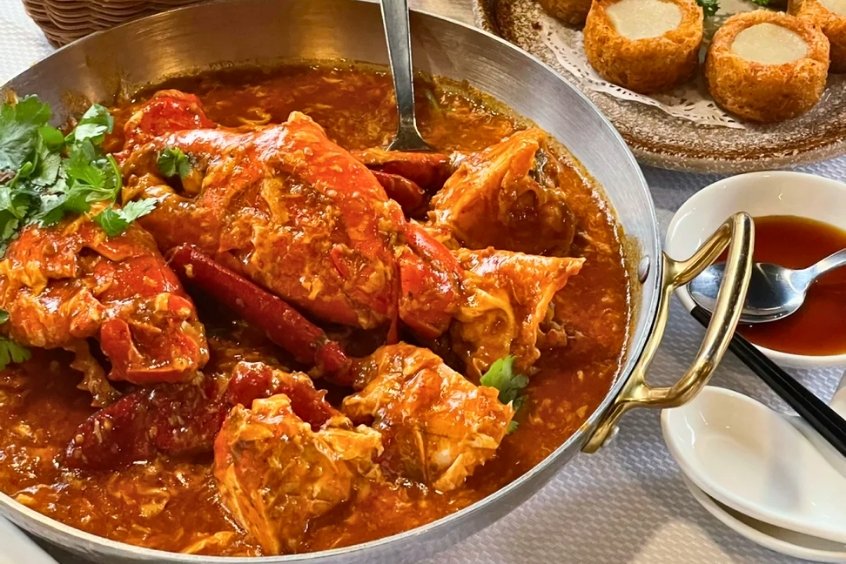 Cua sốt ớt Singapore thơm ngon, cay nhẹ, đậm đà hương vị châu Á