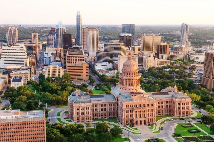 Tòa nhà Quốc hội Tiểu bang Texas (Texas State Capitol) ở Austin