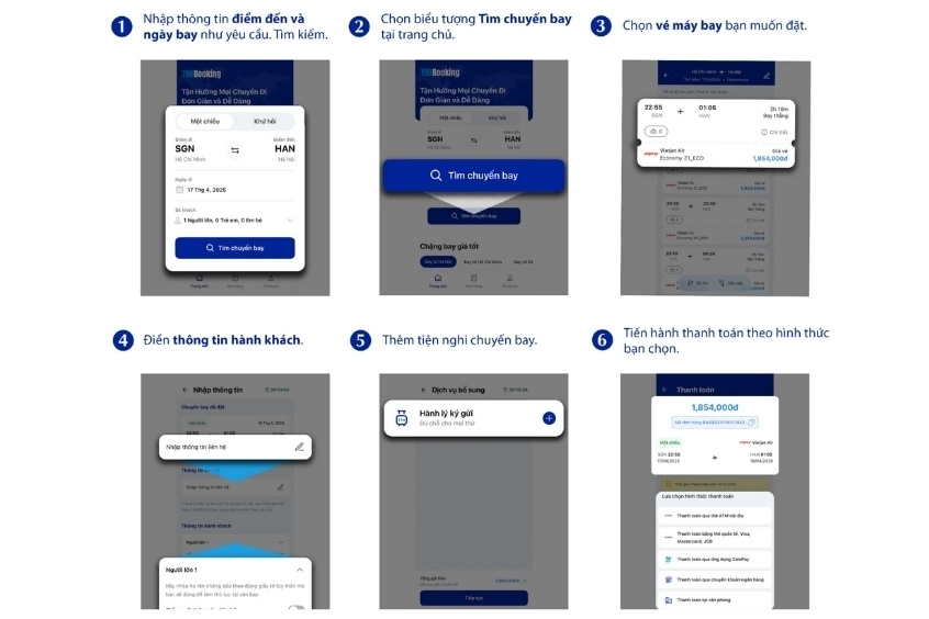 Quy trình đặt vé máy bay từ Pleiku đi Rạch Giá dễ dàng và tiện lợi cùng 190 Booking