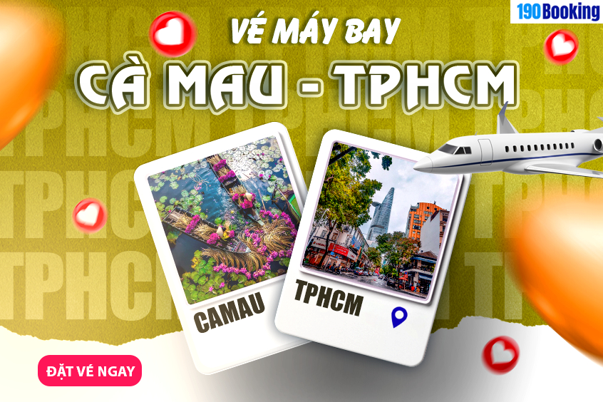vé máy bay từ Cà Mau đi Sài Gòn