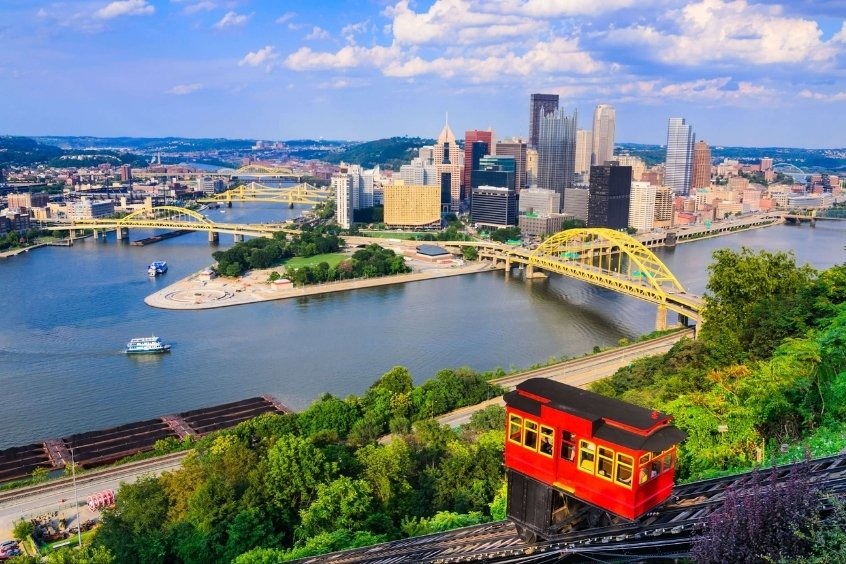 Vé máy bay đi Pittsburgh - Nơi hợp lưu của sông Allegheny và sông Monongahela
