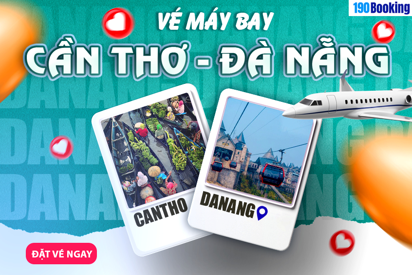 vé máy bay từ Cần Thơ đi Đà Nẵng