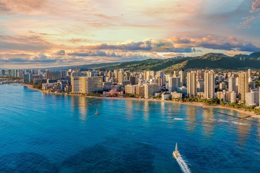 Vé máy bay từ Hà Nội đi Honolulu - Honolulu là thành phố lớn nhất và là thủ phủ của Hawaii