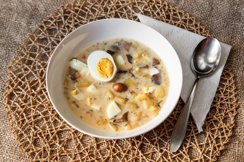  Súp Kulajda là một món súp truyền thống của Cộng hòa Séc