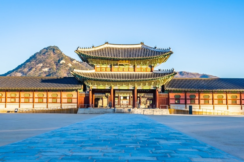 Cung điện Gyeongbokgung cổ kính và nổi tiếng ở Seoul Hàn Quốc