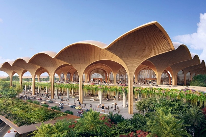 Sân bay Techo International - Sân bay nằm cách trung tâm thành phố khoảng 25–30 km về phía nam 