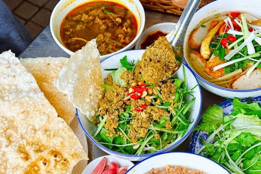 Đặc sản bún rạm Quy Nhơn nổi tiếng với hương vị dân dã khó quên