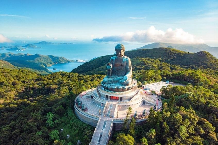 Vé máy bay đi Hong Kong - Đại Phật Ngong Ping biểu tượng của Hồng Kông, hoàn thành năm 1993