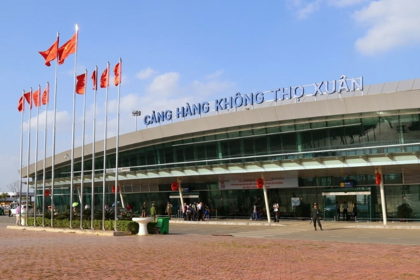 Nhà ga sân bay Thọ Xuân nhìn từ bên ngoài