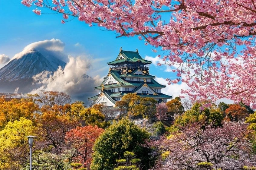 Vé máy bay đi Osaka - Lâu đài Osaka là một trong những địa danh nổi bật nhất của thành phố Osaka