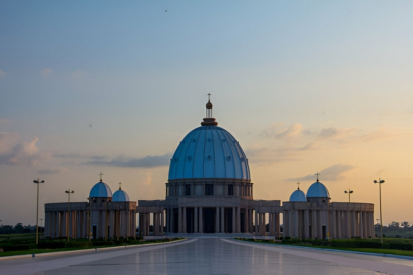 Vương cung thánh đường Đức Mẹ Hòa Bình là thủ đô hành chính của Bờ Biển Ngà 