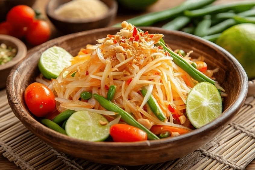 Tam Mak Hoong -  Món ăn đường phố nổi tiếng bậc nhất tại Vientiane