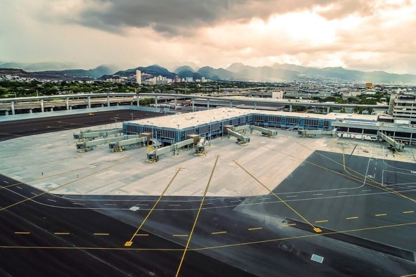 Sân bay quốc tế Daniel K. Inouye nhìn từ trên cao