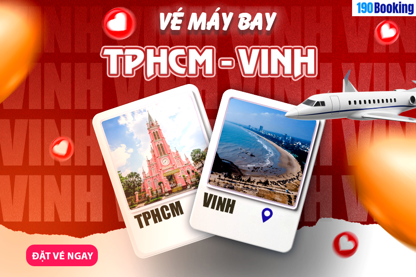 vé máy bay từ Tp. Hồ Chí Minh đi Vinh