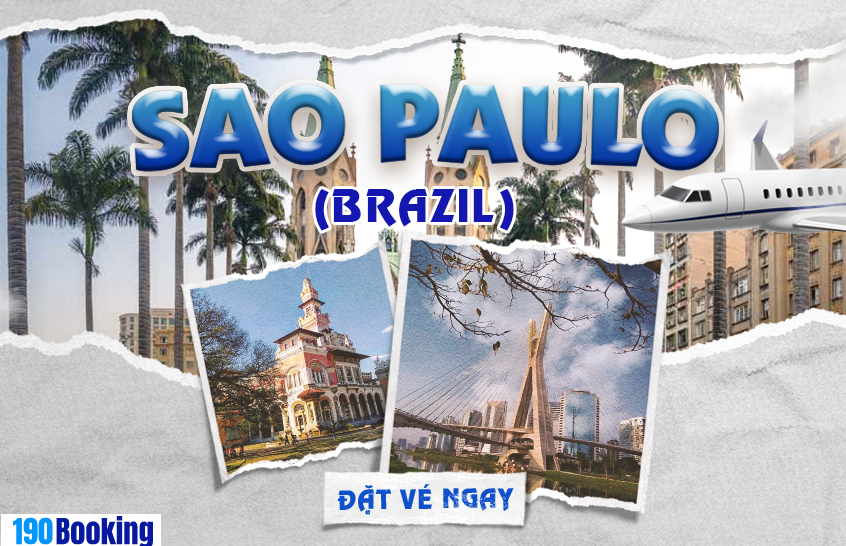 Đặt vé máy bay đi São Paulo cùng 190 Booking và khởi hành đến thành phố sôi động nhất Brazil.