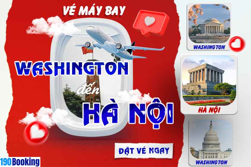 Vé máy bay từ Washington đi Hà Nội