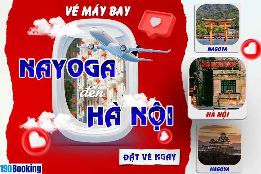 vé máy bay từ Nagoya đi Hà Nội