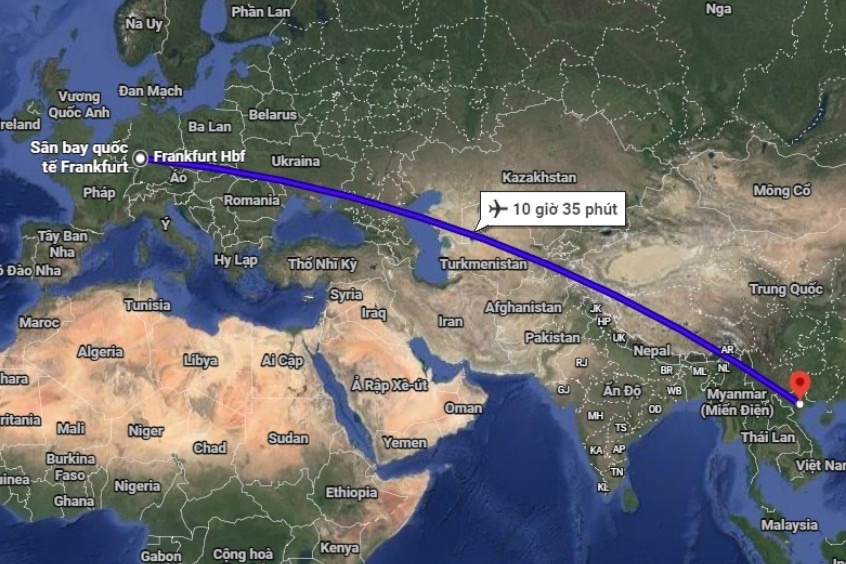 Vé máy bay từ Frankfurt đi Hà Nội