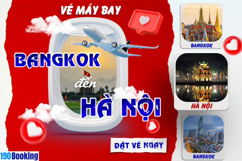 vé máy bay từ Bangkok đi Hà Nội