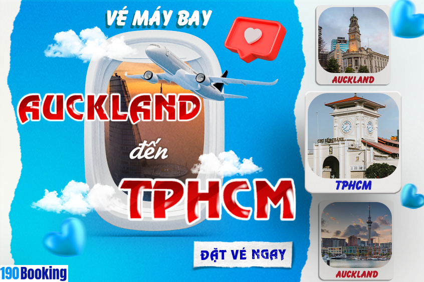 Săn vé máy bay từ Auckland đi TPHCM