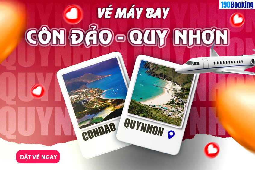 Đặt vé máy bay từ Côn Đảo đi Quy Nhơn dễ dàng và tiện lợi qua  dịch vụ đặt vé trực tuyến trên 190 Booking.