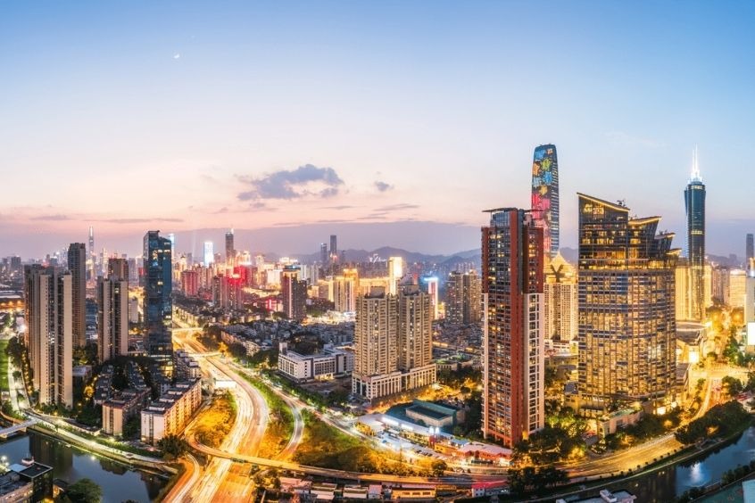 Vé máy bay từ TP. Hồ Chí Minh đi Thâm Quyến - Toàn cảnh đường chân trời của thành phố Thâm Quyến