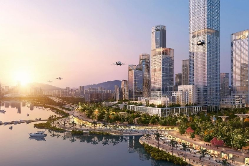 Vịnh Thâm Quyến - Du khách có thể ngắm hoàng hôn tuyệt đẹp và hóng gió bên vịnh