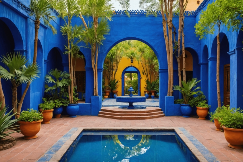 Khám phá Jardin Majorelle – khu vườn xanh mát và trung tâm nghệ thuật. 