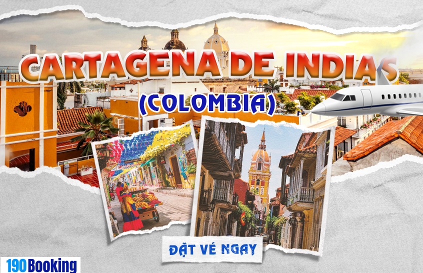 Đặt vé máy bay đi Cartagena cùng 190 Booking.