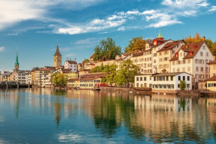 cảnh đẹp tại Zurich, vẻ đẹp thanh bình Thụy Sĩ