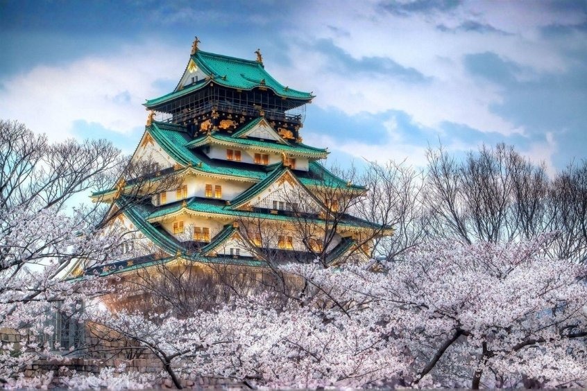 Vé máy bay từ Hà Nội đi Osaka - Lâu đài Osaka là một trong những lâu đài nổi tiếng nhất Nhật Bản