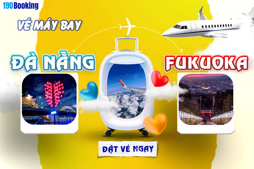 Đặt vé máy bay từ Đà Nẵng đến Fukuoka trên 190 Booking - Khám phá hành trình thú vị đến Nhật Bản ngay hôm nay.