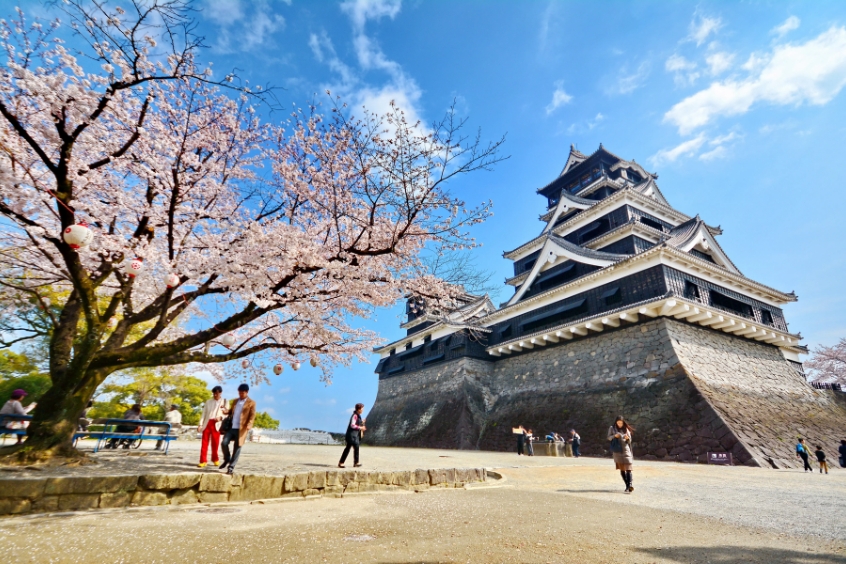 Fukuoka Castle.