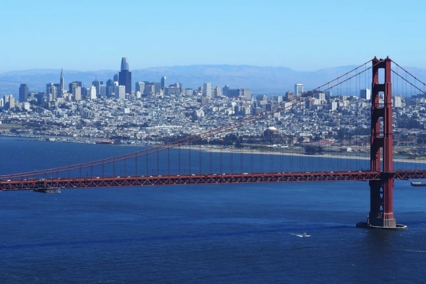 Vé máy bay đi San Francisco - Ngắm nhìn thành phố San Francisco xinh đẹp từ Cầu Cổng Vàng