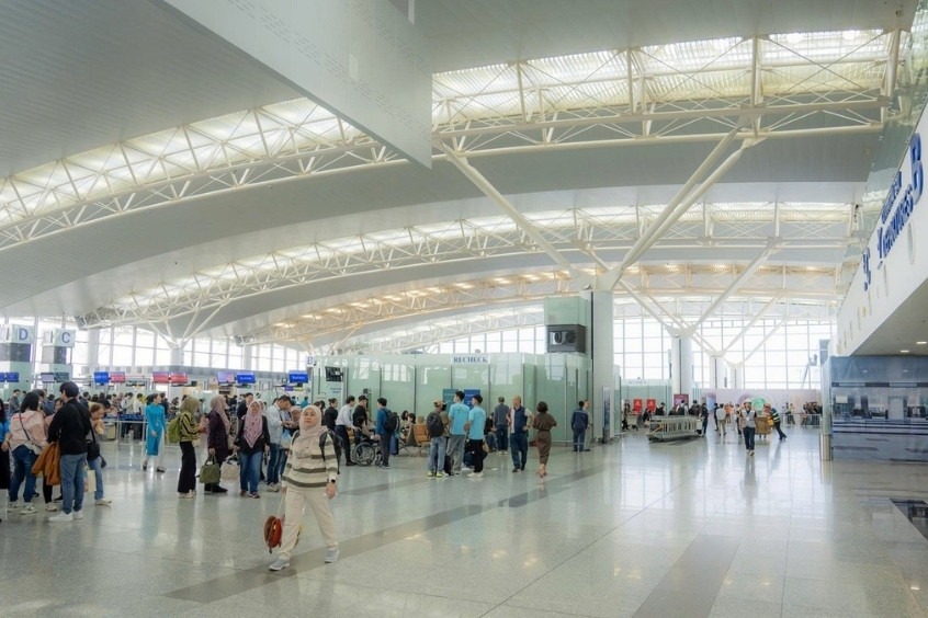 Bên trong nhà ga hành khách T2 sân bay quốc tế Nội Bài 