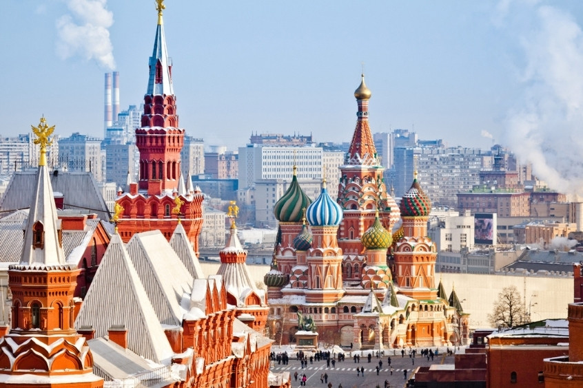 Moscow khoác lên mình sắc màu rực rỡ dịp năm mới