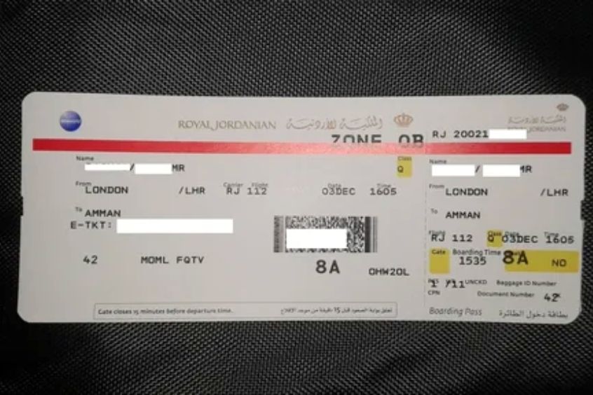 Đổi vé máy bay Royal Jordanian